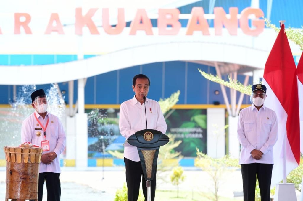 Peresmian Kuabang Kao, Jokowi Didampingi Sejumlah Menteri
