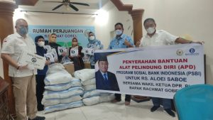 Rumah Perjuangan RG bersama Bank Indonesia, Berikan Bantuan APD Kepada Rumah Sakit