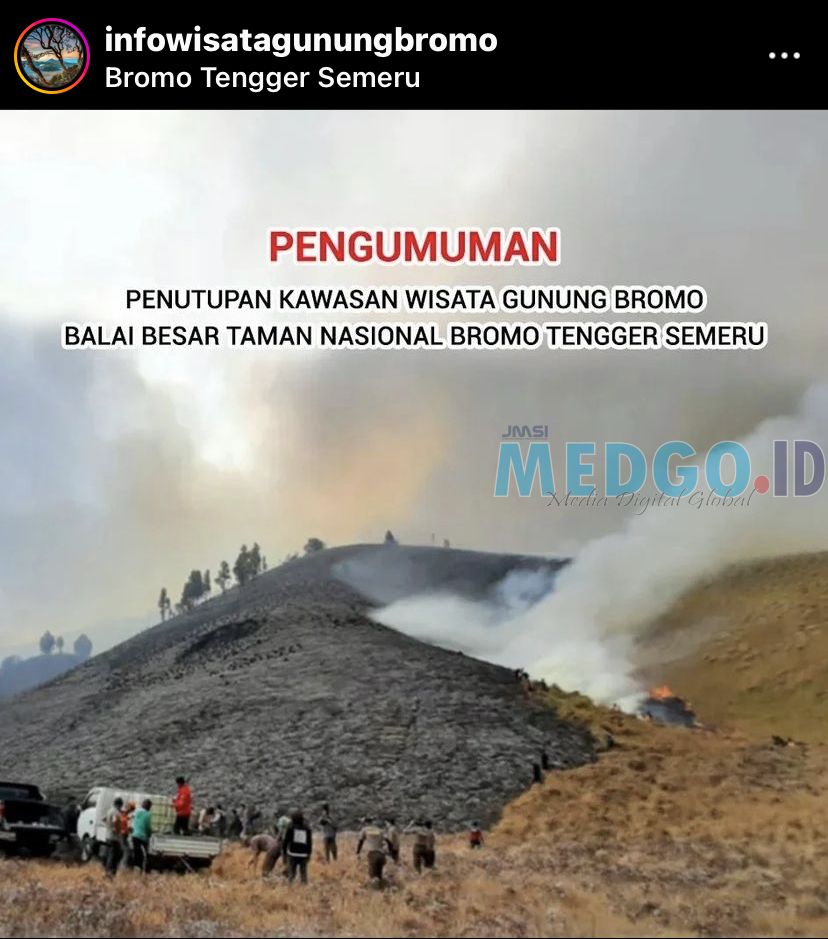 Kebakaran Gunung Bromo: Dampak Negatif dari Kelalaian Pengunjung