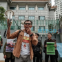 Koalisi PSN Demo Tolak Penggusuran Warga Rempang Depan Kedubes China