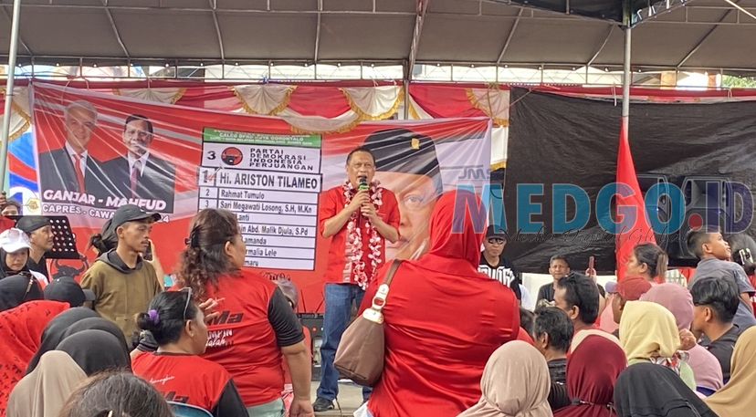 Kampanye Caleg PDI Perjuangan Kota Gorontalo, Number One Ariston