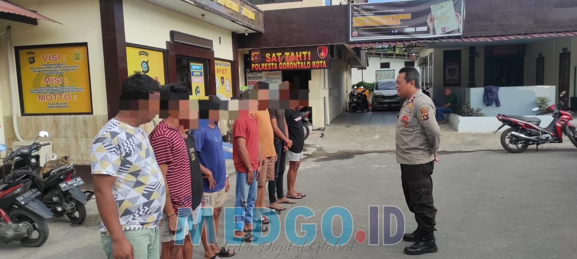 Polres Gorontalo Kota, Tindaklanjuti Laporan Warga Adanya Anak Muda Pesta Miras