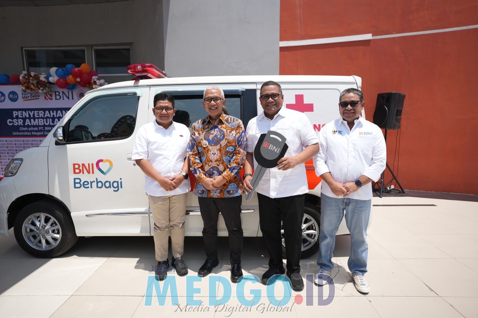 BNI Serahkan Bantuan Ambulance , Usai Penantatanganan MoU