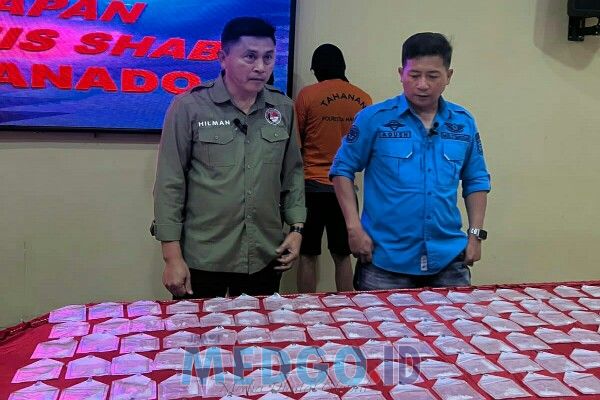 Satuan Resnarkoba Polres Manado Ungkap Kepemilikan 151 Gram Sabu