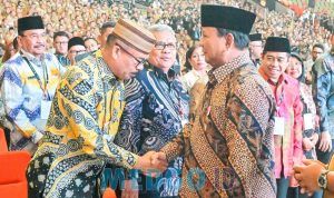 Wakil Ketua DPRD Gorontalo Thomas Mopili dengan Presiden Prabowo Subianto