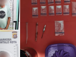 Polresta Gorontalo Kota Ciduk 5 Terduga Pelaku kasus Narkoba Jenis Sabu