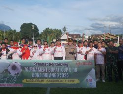 Kick Off Bupati Cup U16: Badai Biru FC Ungguli Olohuta Jr. di Laga Pembuka