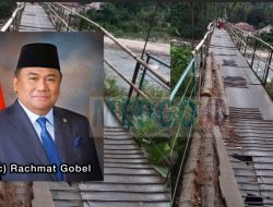 Rachmat Gobel Turun Langsung Tinjau Jembatan Suwawa, Bantu Perbaikan dengan Dana Pribadi