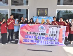 UNG Intensifkan Program Kampus Sehat, Gelar Senam Massal dan Skrining Kesehatan