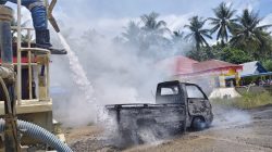 Cepat Tanggap ERT Pani Gold Mine, Kebakaran Pick Up di Hulawa Berhasil Dikendalikan