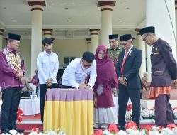 Di sela Hardiknas, Pohuwato Teken MoA Kurikulum Muatan Lokal Burung dan Hutan di Taluditi