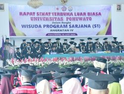 Wisuda 250 Sarjana UNIPO, Bupati: Jadilah Agen Perubahan Pembangunan Pohuwato