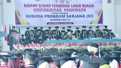 Wisuda 250 Sarjana UNIPO, Bupati: Jadilah Agen Perubahan Pembangunan Pohuwato