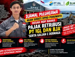 Djamal Puluhulawa Akan Surati DPRD Pohuwato, Desak RDP Bahas Pajak Retribusi PT IGL dan BJA serta Galian C Dermaga