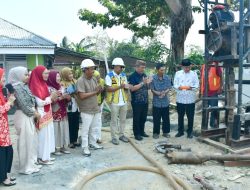 Penuhi Kebutuhan Air Bersih, Bupati Saipul Resmikan Pengeboran Sumur Air Tanah Dalam di Marisa Utara